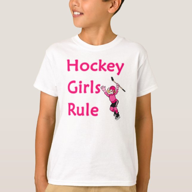 Hockey Girls Rule T-Shirt (Front)