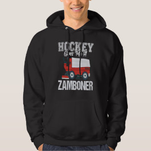 Hockey Gives Me A Zamboner Hockey Sports Fan Hoodie