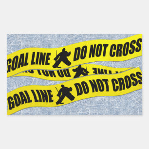 Hockey Goal Line Do Not Cross Stickers