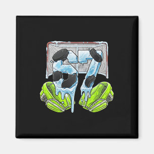 Hockey Goalie 67 Six Seven 6 7 Gen Alpha Meme Drip Magnet