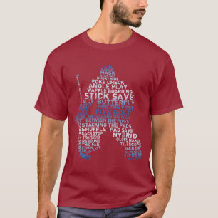 Hockey Goalie Calligram T-Shirt