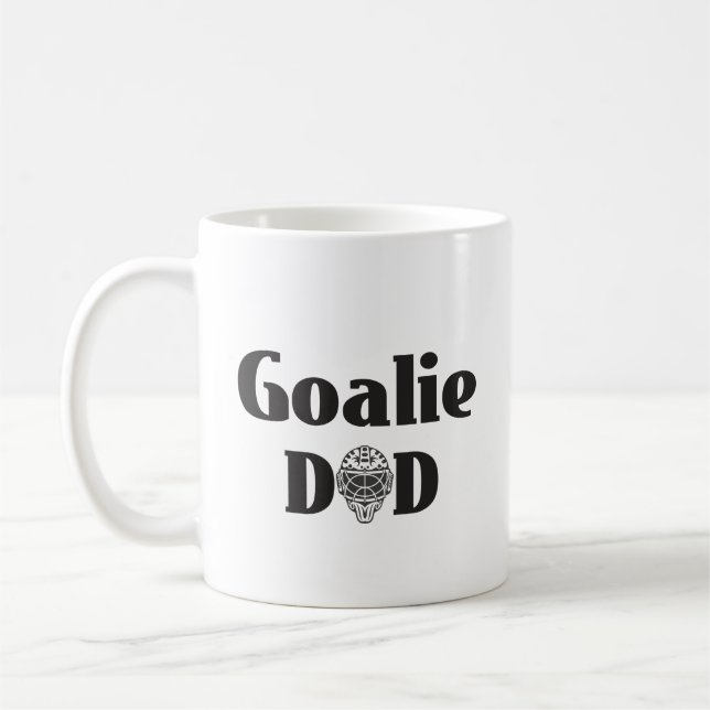 Hockey Goalie Dad Coffee Mug (Left)