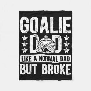 Hockey Goalie Dad Definition Dad Of A Hockey Keepe Fleece Blanket