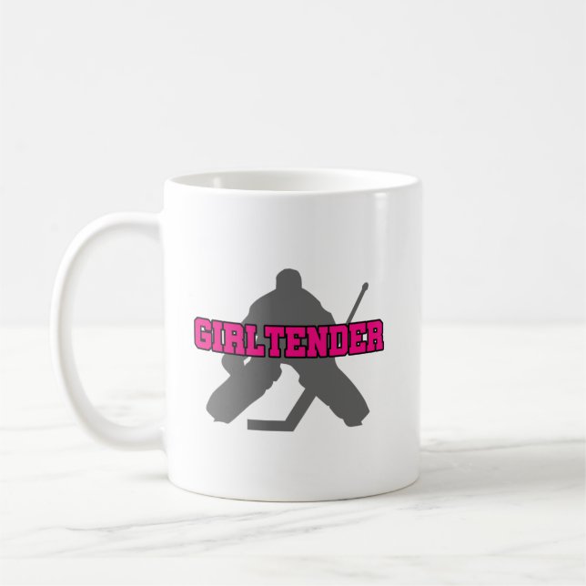 Hockey Goalie Girl Girltender Coffee Mug (Left)