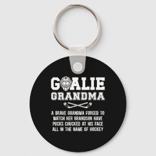 Hockey Goalie Grandma Of A Hockey Keeper Grandma D Key Ring