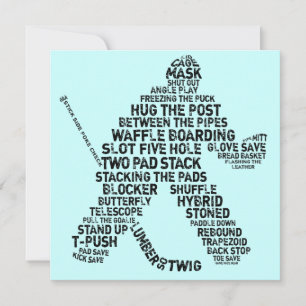 Hockey Goalie Invitations