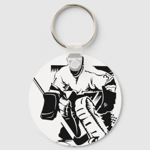 Hockey Goalie Key Ring