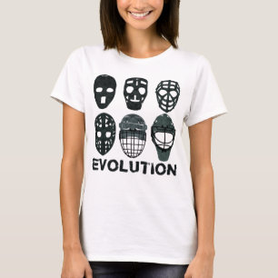 Hockey Goalie Mask Evolution Ladies' Tee
