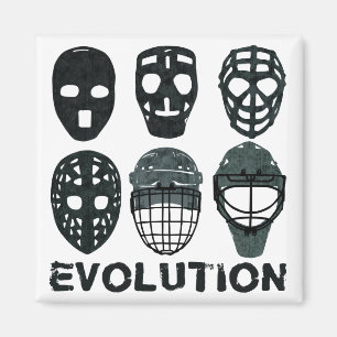 Hockey Goalie Mask Evolution Magnet