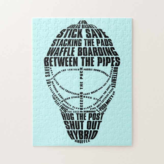 Hockey Goalie Mask Jigsaw Puzzle (Vertical)