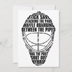 Hockey Goalie Mask Party Invitations