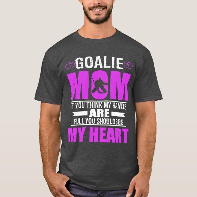 Hockey Goalie Mum Best Mothers Gift retro T-Shirt (Front)