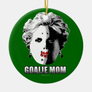 Hockey Goalie Mum Ceramic Ornament