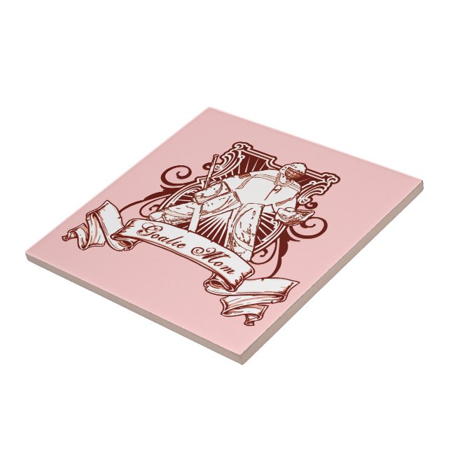 Hockey Goalie Mum Tile (Side)