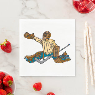 Hockey Goalie Napkin