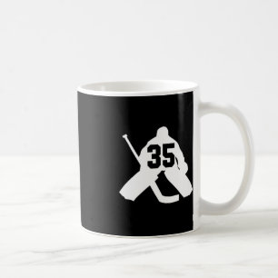 Hockey Goalie Number Thirty-five 35 Coffee Mug