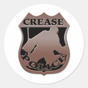 Hockey Goalie Police Badge Classic Round Sticker