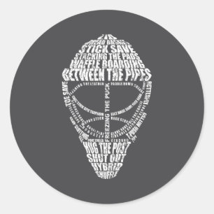 Hockey Goalie Quote For Hockey Goalie Classic Round Sticker