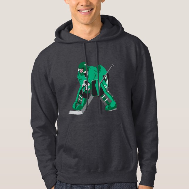 hockey goalie ready hoodie (Front)