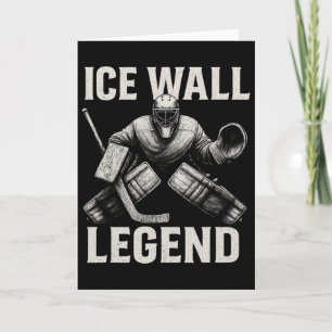 Hockey Goalie Sportswear – Ice Wall Legend Save Th Card