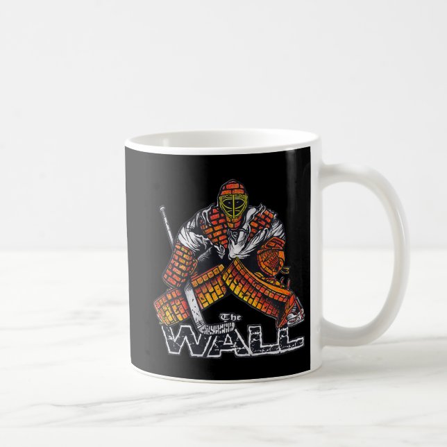 Hockey Goalie THE WALL goaltending  Coffee Mug (Right)