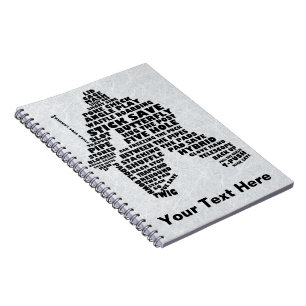 Hockey Goalie Word Art Notebook