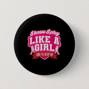 Hockey Goalkeeper Goalie Sport Field Hockey Player 6 Cm Round Badge