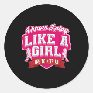 Hockey Goalkeeper Goalie Sport Field Hockey Player Classic Round Sticker