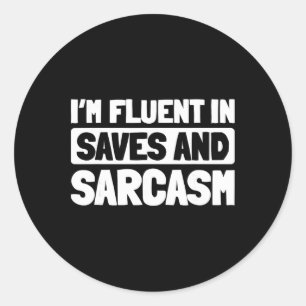 Hockey Goalkeeper - Ice Hockey Goalie Classic Round Sticker