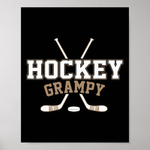 Hockey Grampy Vintage Hockey Lover Poster
