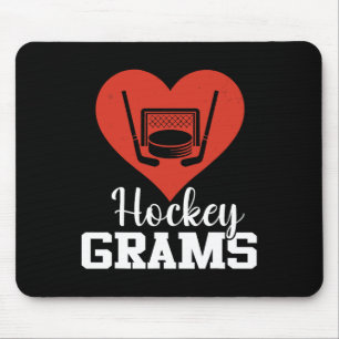 Hockey Grams Hockey Heart Love (1)  Mouse Pad