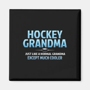 Hockey Grandma Funny Ice Hockey Grandmother Mother Magnet