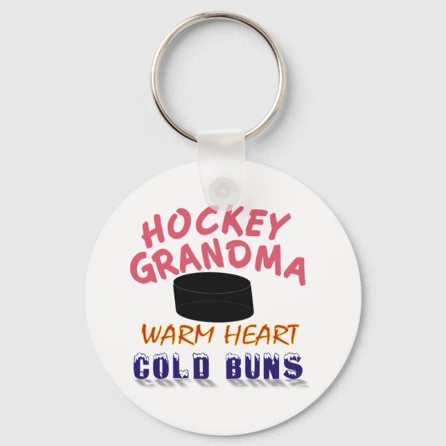 HOCKEY GRANDMA KEY RING (Front)