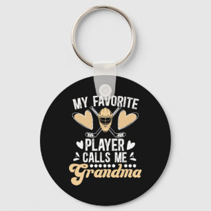 Hockey Grandma Proud Ice Hockey Player Grandmother Key Ring