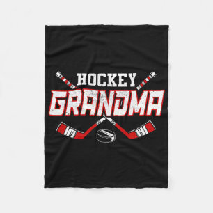 Hockey Grandma Shirts For Women Mama Mother's Day Fleece Blanket