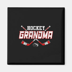 Hockey Grandma Shirts For Women Mama Mother's Day Magnet