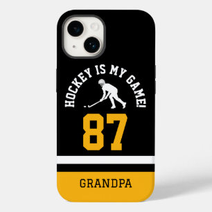 Hockey Grandpa Jersey Number Design Case-Mate iPhone 14 Case