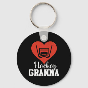 Hockey Granna Hockey Heart Love Key Ring