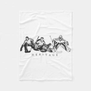 Hockey Heritage Vintage To Modern Goalie Homage Tr Fleece Blanket