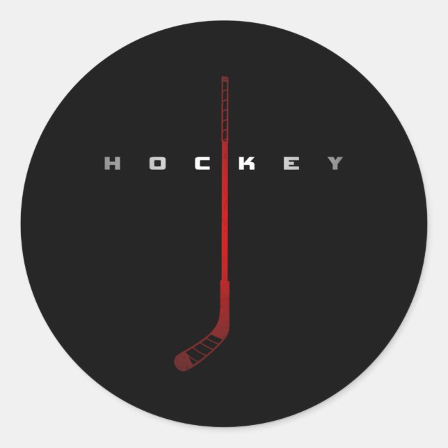 Hockey Hockey Classic Round Sticker (Front)