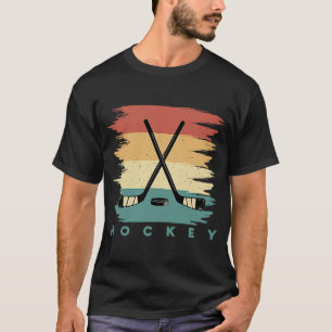 Hockey Hockey Frisbee Retro Vintage 70's 80's 2 T-Shirt