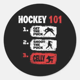 Hockey - Hockey Player - Funny Hockey Classic Round Sticker