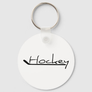Hockey - Hockey With Hockey Stick Key Ring
