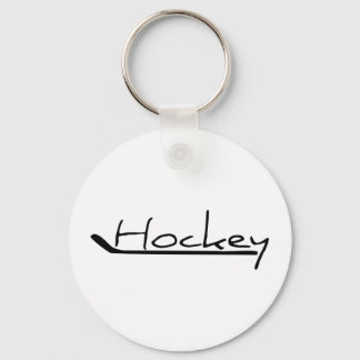 Hockey - Hockey With Hockey Stick Key Ring