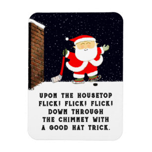 Hockey Holiday Gift Magnet