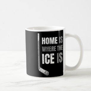 Hockey - Home Is Where The Ice Is - Retro-style Ho Coffee Mug