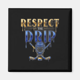 Hockey Ice Cream Drip _1 Magnet