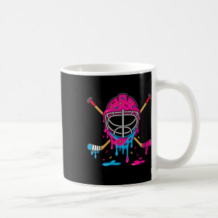 Hockey Ice Cream Drip Boys Ice Hockey Youth Player Coffee Mug