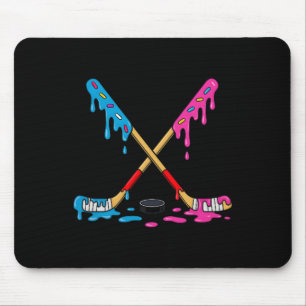 Hockey Ice Cream Drip Boys Ice Hockey Youth Player Mouse Pad