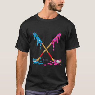 Hockey Ice Cream Drip Boys Ice Hockey Youth Player T-Shirt
